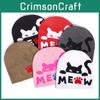 Cat Animal Pattern Knitted Beanie Hat For Women Men With Warmth And Stylish Streetwear For Fall Winter