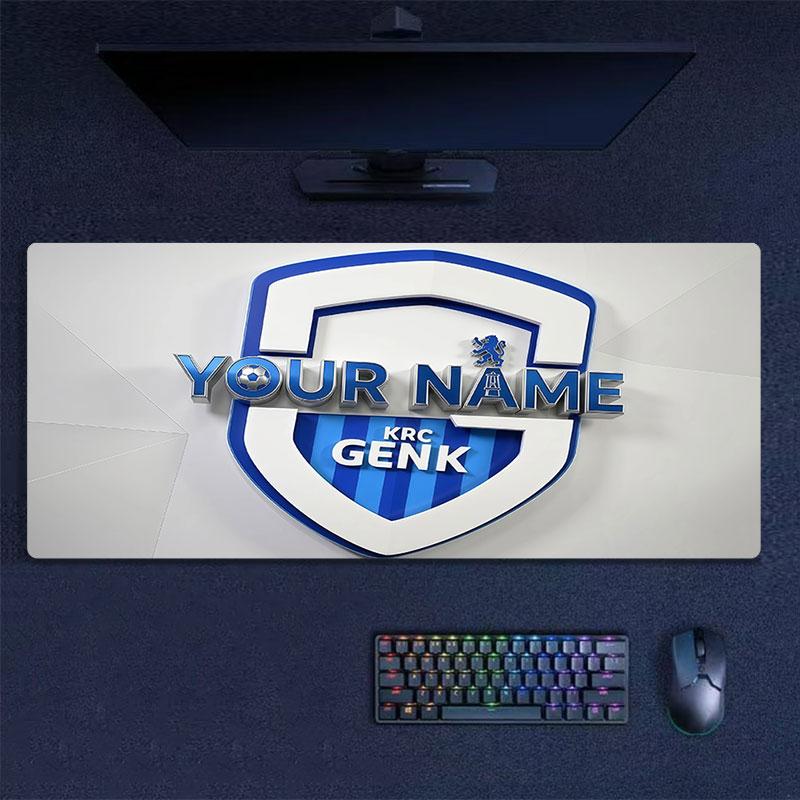 Custom Name,KRC Genk Mouse Pad, Large Gaming Desk Mat, Non-slip XXL Mousepad for Laptop & Tablet, Mini PC Playmat with Stitched Edges