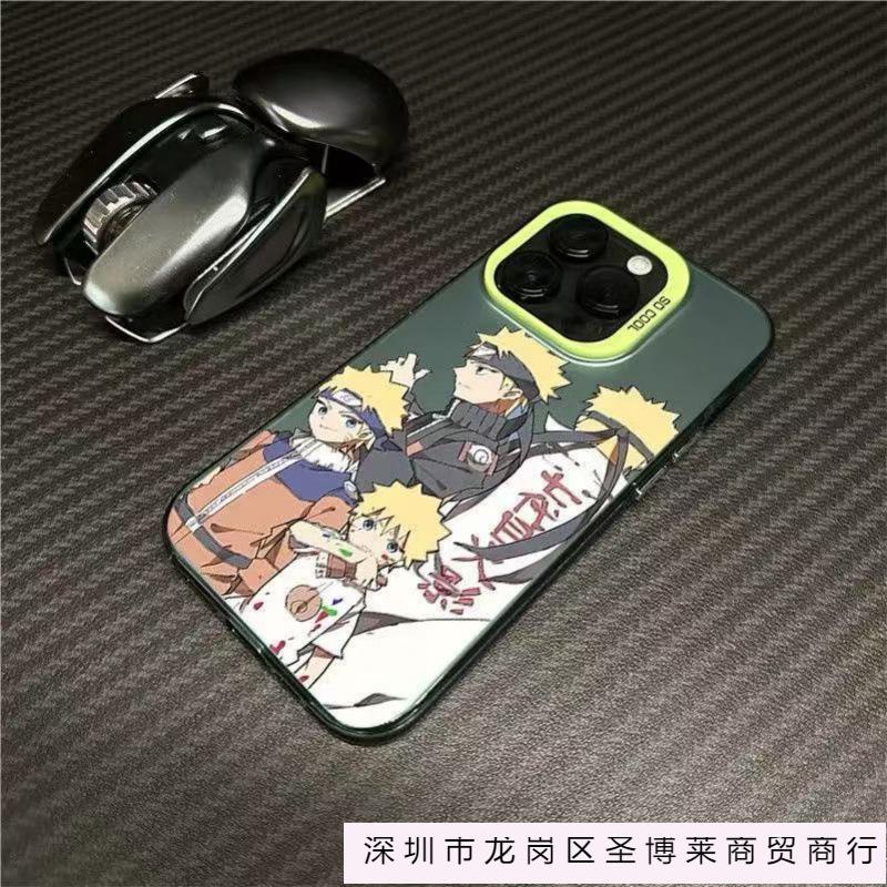 Четыре чехла для мобильного телефона Naruto, подходящие для Apple 17Promax, iPhone16, чехол Yuan gas, Япония и Корея 15/1413/