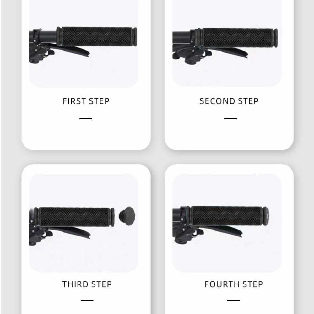 Black Bicycle Handlebar Grips Rubber Bicycle Parts New Mountain Bike Grips