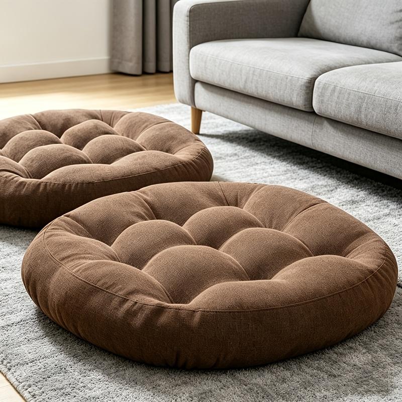 Japanese-style floor cushion, outdoor cushion, thickened round meditation cushion, yoga cushion, comfortable and resilient