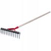 Hand Aerator Scarifier for Grass Lawn Single-Sided Metal Handle