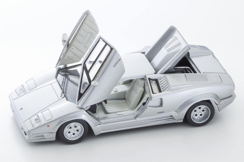 TOMYTEC Tomica Limited Vintage Neo Lamborghini Countach 25th Anniversary Silver Finished Product LV-N