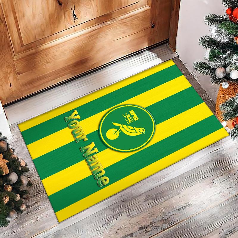 Norwich City Printed Crystal Velvet Rug Non‑Slip Crystal Velvet Carpet For Sofa Bedroom Indoor Home Decoration