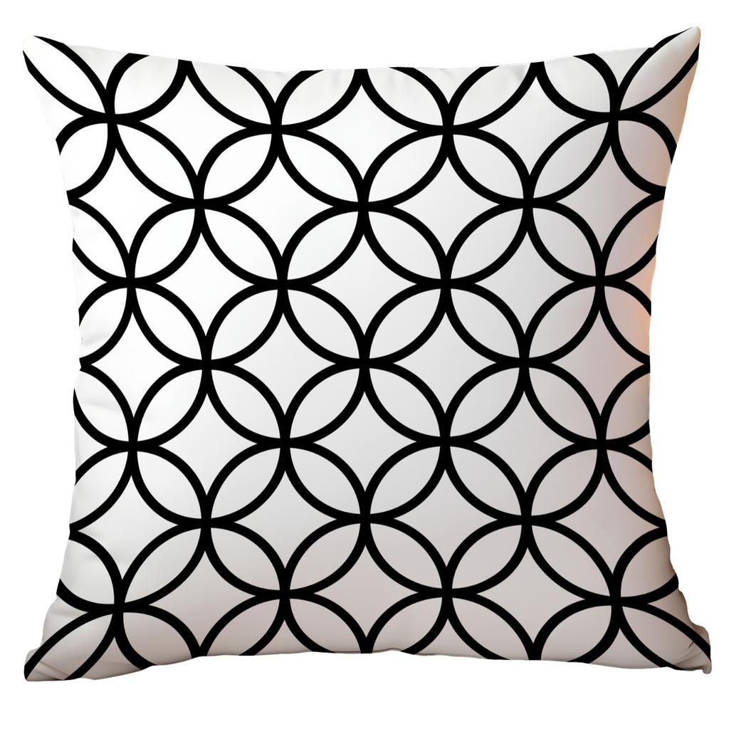 Polyester Colorful Geometric Pillow Case Combination Home Sofa Cushion Pillow Case