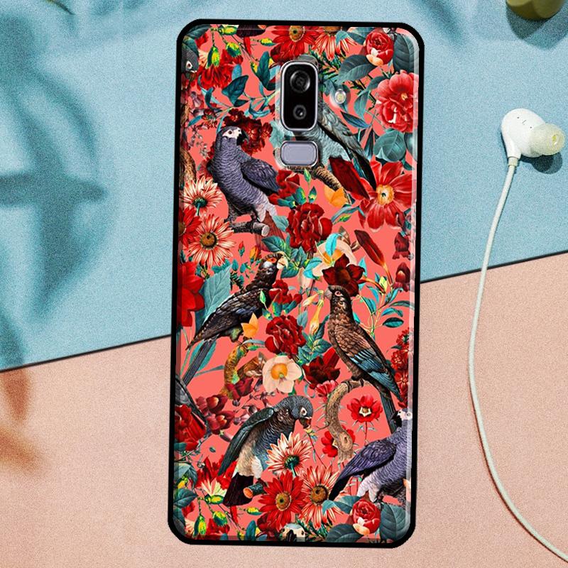 Чехол «Садовые птицы» для Samsung Galaxy J3 J5 J7 2017 A3 A5 2016 A6 A8 J2 J8 A7 A9 2018 J4 J6 Plus