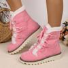 Fashion Women Fashion Flat Snow Boots Comfortable Strap Anti-slip Short Ankle Boots Winter New Round Designer Shoes Zapatos De Mujer