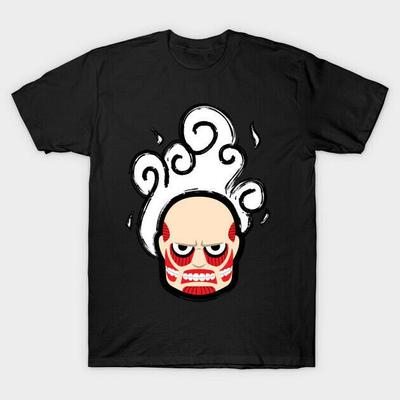 Колоссальный Титан Контроллер тепла из «Атаки Титанов» Забавная черная футболка