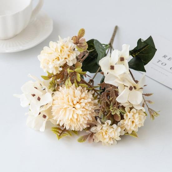 Имитация цветка без полива, декоративная прозрачная текстура, практичная цветочная композиция «сделай сам», художественная имитация цветка гортензии, домашний декор