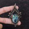 Copper Azurite Malachite Pendant Copper Wire Wrapped Pendant Handmade Gemstone Jewelry Brand New Pendant Amazing Copper Jewelry Gift For Him