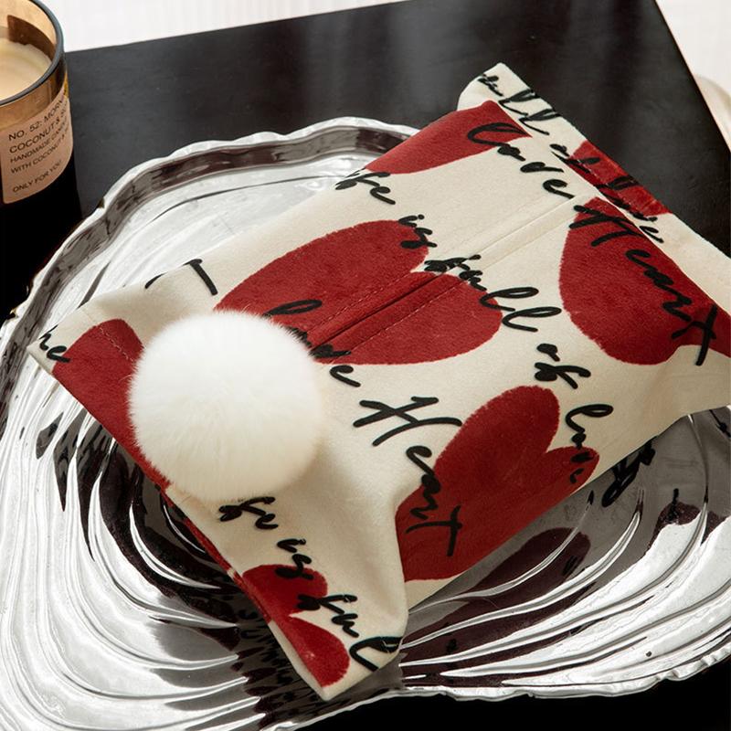 1 шт. коробка для салфеток, пара, любовь, свет, роскошный стиль, ящик, Ins Wind, автомобиль, сумка для салфеток, гостиная, дом, автомобиль, многостильный