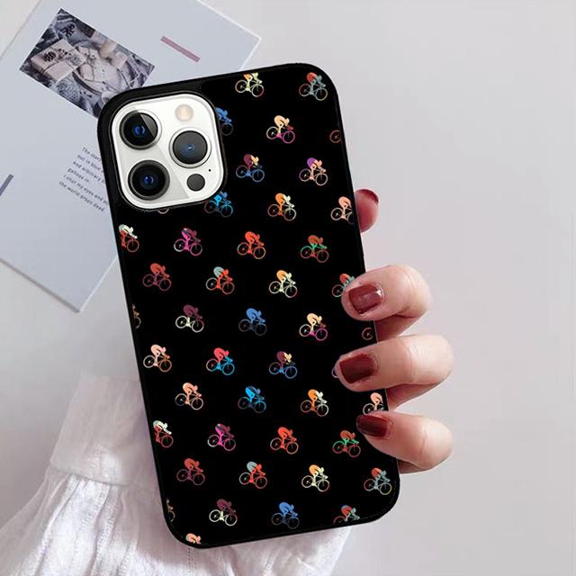 Bike Bicycle Cycling Phone Case For iPhone 17 Air 14 13 12 16Pro Max 15 Plus Max Cover Shell