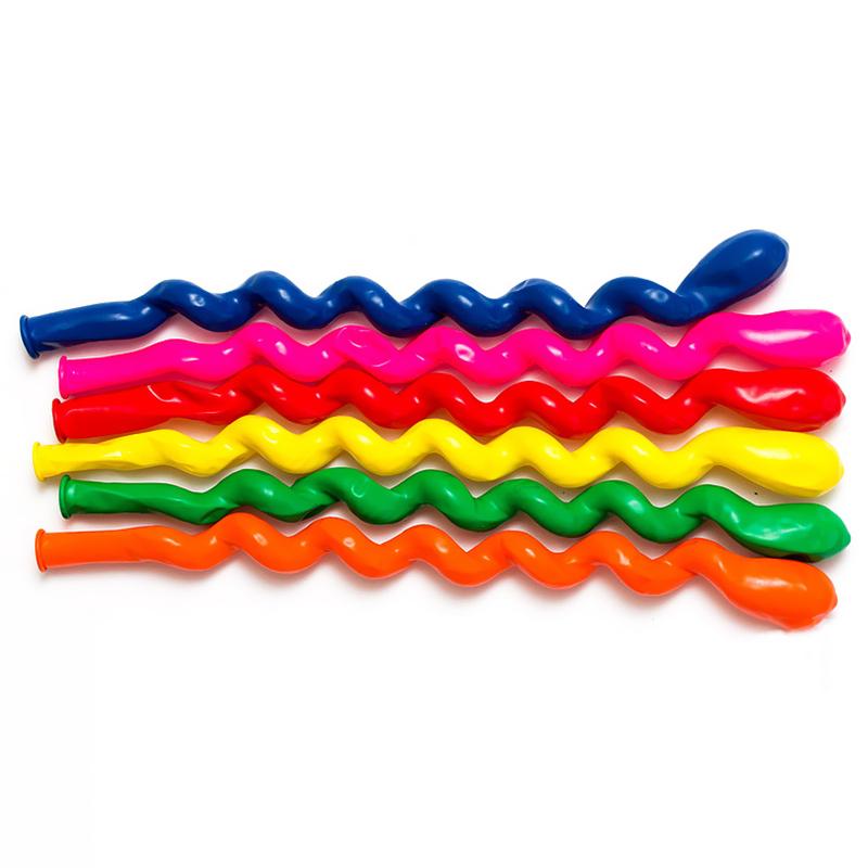 1.5g 100pcs Spiral Balloon Screw Balloon Latex Balloons Holiday Party Birthday Party Wedding Decorations Kids Toys Globos