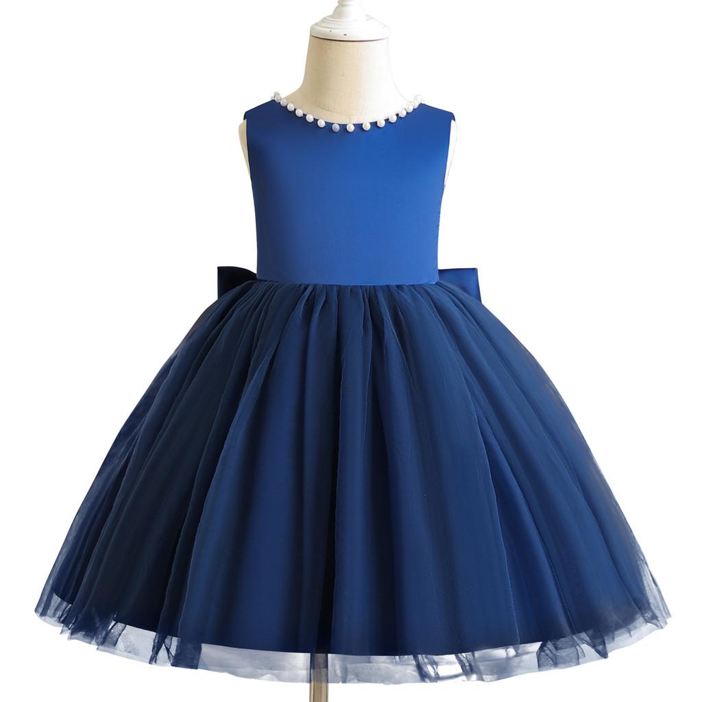 Princess Girls Dress With Tulle Skirt For Birthday Party And Wedding Ceremony