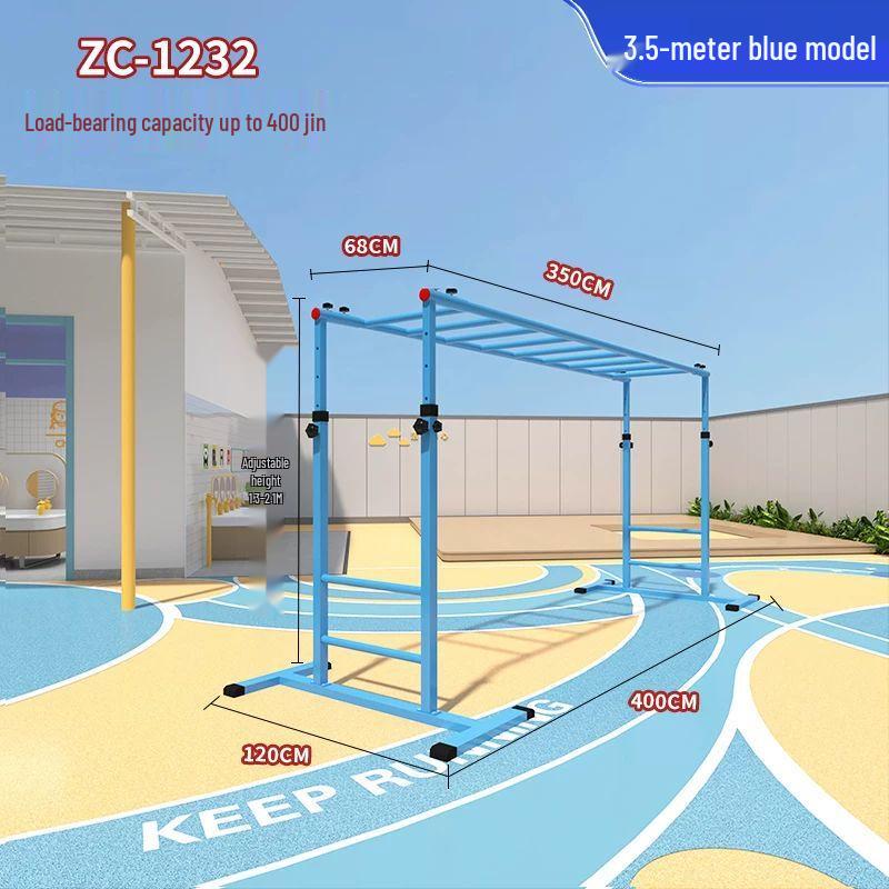 Детская регулируемая мобильная альпинистская лестница и турник