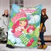 1pc Strawberry Princess2 Theme Blanket - Digital Print, Polyester, Cozy for All Seasons, Perfect for Outdoor, Camping, and Travel