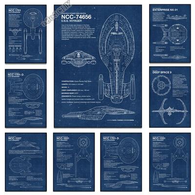 Современные плакаты со звездным путем, отпечатки на холсте, картины, винтажные настенные картины для украшения гостиной и дома (Без рамки)