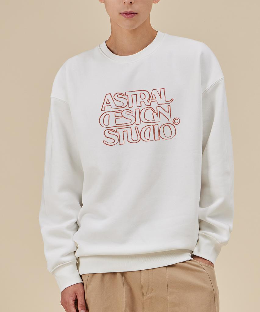 ASTRAL PROJECTION Astral Design Studio 2 Свободная толстовка_Белый