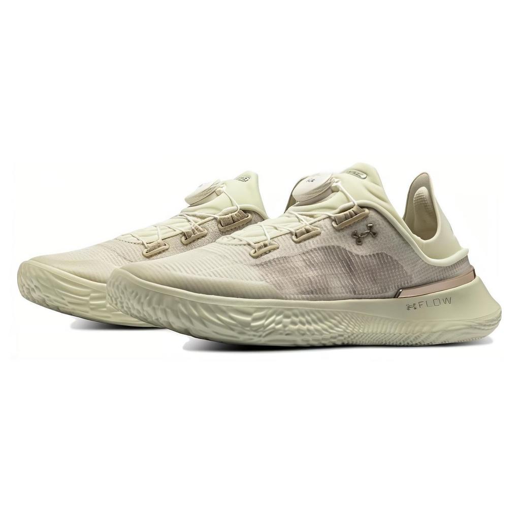 Under Armour Ua Flow Slipspeed Boa Lacing Mesh Cushioning Durable Low Top Casual Running Shoes Women Sneaker Green Gray 3027812-200