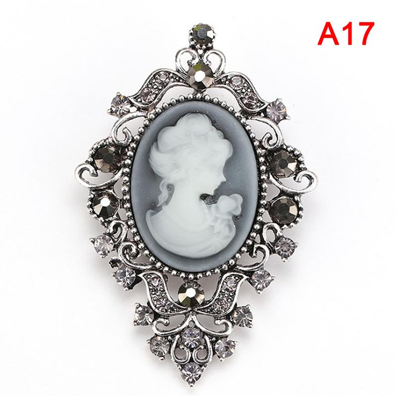 Винтажные броши S Cameo для женщин Queen's Cameo Beauty