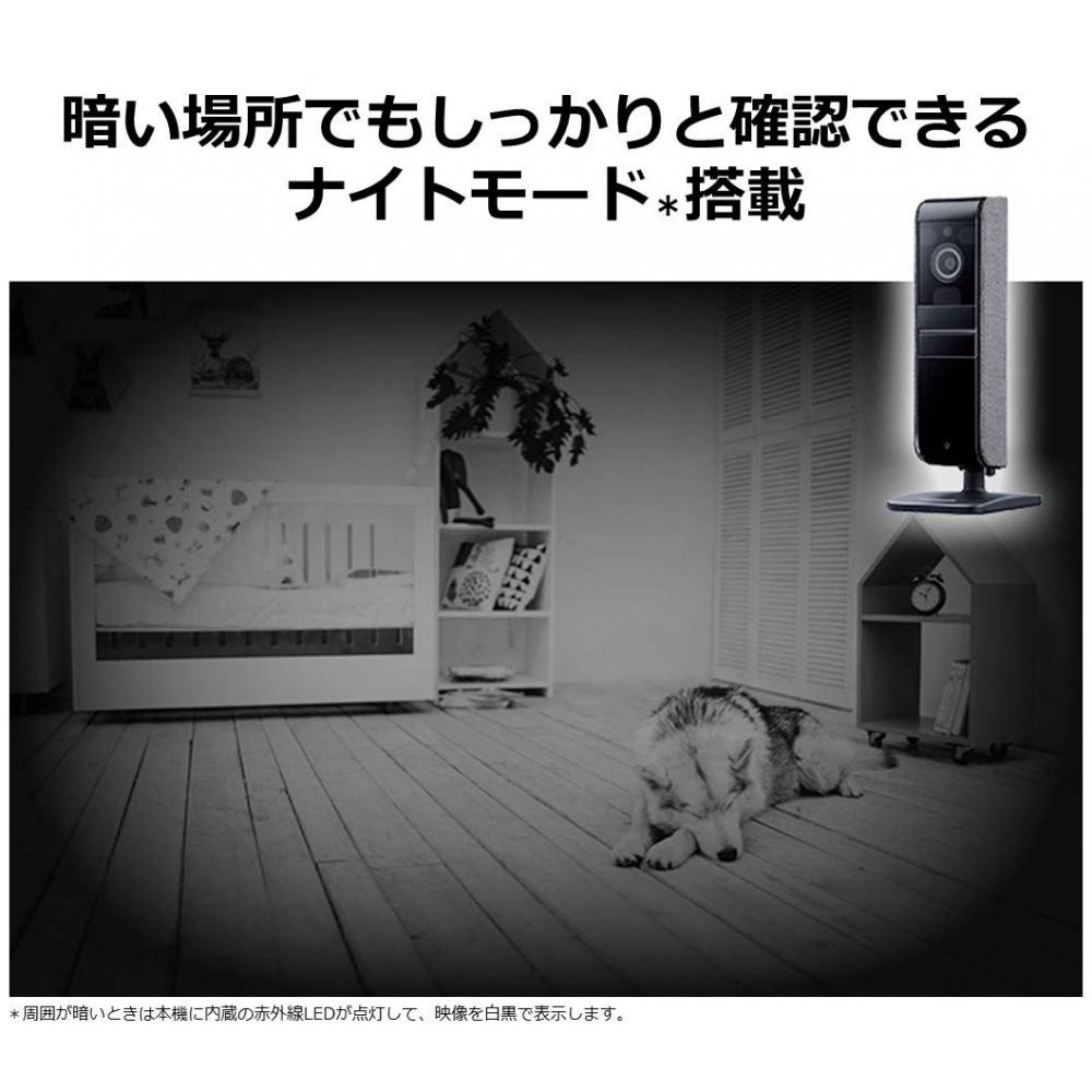 Panasonic SmartHome Works with Alexa Certified Network Camera KX-HRC100-K Indoor HD Camera 1080p Wide Angle Lens Time Lapse Audio & Motion