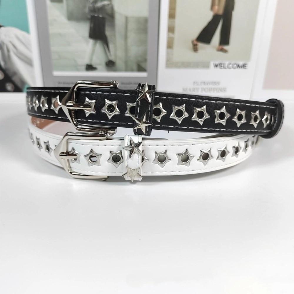 Звездочки Люверсы Y2K Звездные Пояса на Талию Металлическая Пряжка Девочки Заклепки Пояс Женский Джинсовый Ремень Женский
