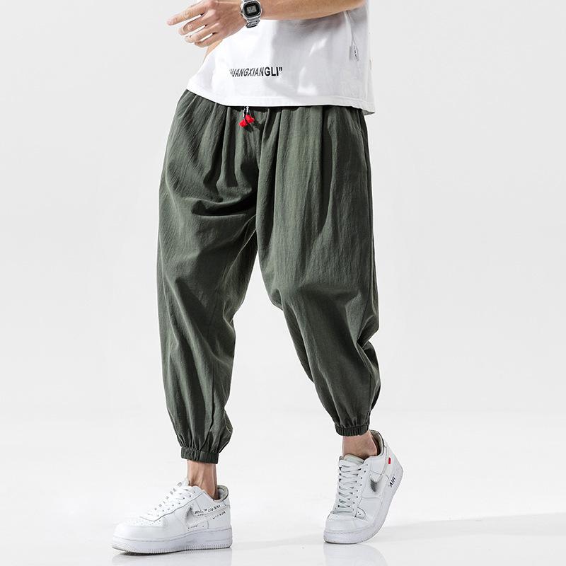 Японское кимоно, повседневные брюки, свободные брюки Харадзюку, японская мужская традиционная вышитая азиатская одежда, костюм-гарем в стиле юката