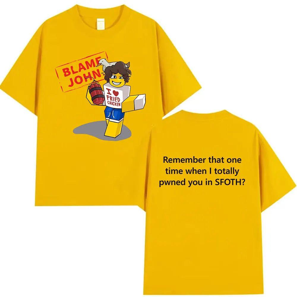 Мем Футболки Смешные Виноват Джон Шедлетски Забытый Ретро Харадзюку Оверсайз Футболка Принт Хлопок Модная Футболка Унисекс
