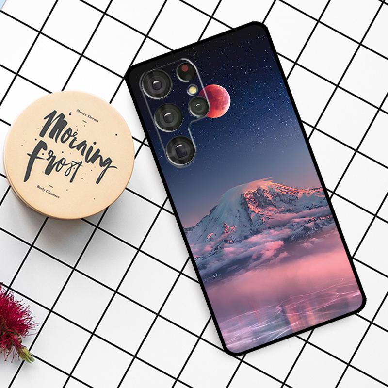 Чехол Космос Луна Звезды для Samsung Galaxy S25 Ultra S23 S22 S21 S20 S24 Ultra S9 S10 Plus S25 FE