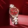 OLEVS Popular Mechanical Stylish Date Cute Red Women's Watch, Wristwatch, Display, Bracelet, Gift, Ceramic,