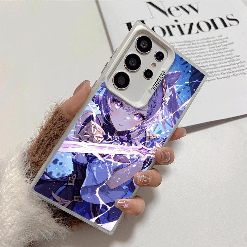 Мягкий чехол для телефона Genshin Impact Кэцин для Samsung Galaxy S24 S25 FE S26 Edge S23 Ultra S22 Plus S21 + Ударопрочная задняя крышка
