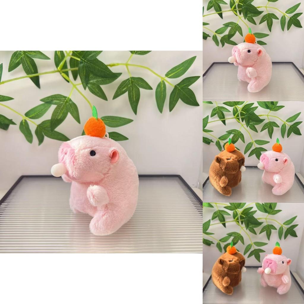 Adorable Cute Plush Capybara Bubble Blowing Keychain Soft Toy For Animal Lovers