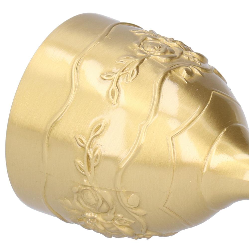 Engraved Flower Vintage Chalice Embossed Rose Wine Goblet Brass Goblet Party Supplies