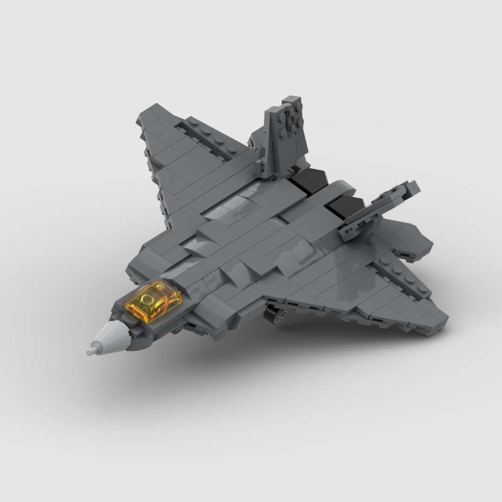 Конструктор Moc 294 детали Истребитель F-22 Raptor Lockheed Martin Модель для сборки детьми Игрушка Подарок