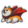 Нашивка Wikineon Flying Shiba Inu Patch Для глажки и шитья | Стильный дизайн для взрослых Вышитые нашивки для курток, парок и джинсов