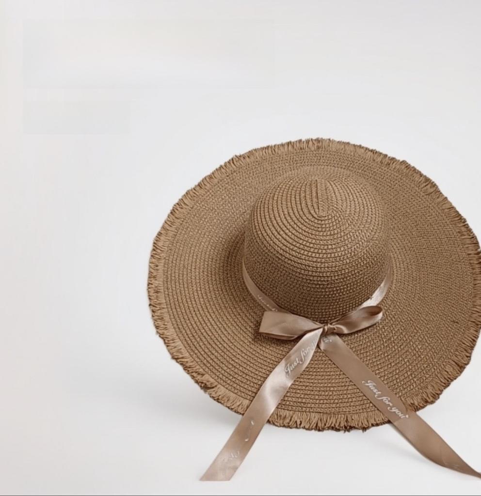 Beach Straw Hat Women Sun Protection Hat With Round Top And Arched Brim For Vacation