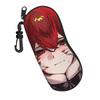 Cute Kasane Teto Anime Glasses Case Men Women Anti-Fall Zipper Sunglasses Storage Box Eye Contacts Case