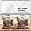 Cow Print Stuff 18x18 Pillow Cover, Throw Pillow Covers Set of 4, Cow Decorative Couch Pillows Protectors Cushion Case Pillowcases, Car Sofa Couch
