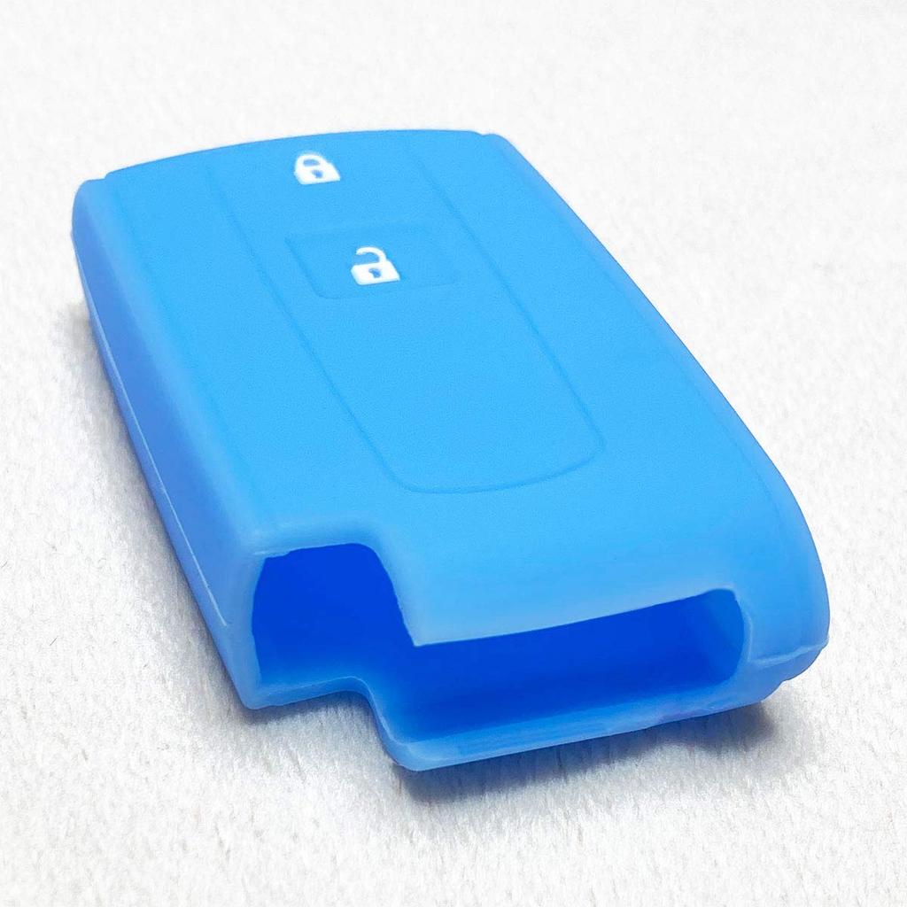 Силиконовый чехол IKT для смарт-ключа автомобиля Daihatsu 2 кнопки светло-голубой / Tanto