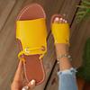 Lightweight Sandals for Women One Band Sandals Dressy Open Toe Flats Summer Slides Anti-Slip Summer Casual Party Cute Beach Footbed Slippers for Women