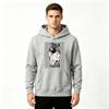 Men's Printed Pullover Hoodie Stylish Anime Character Banknote Pattern Casual Long Sleeve Hooded Sweatshirt