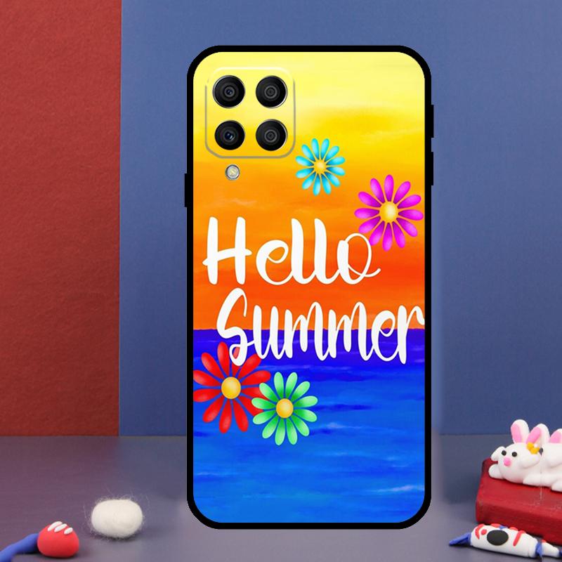 Чехол для телефона Hello Summer Flowers для Samsung Galaxy M12 M13 M33 M23 M53 M15 M55 M31 M51 M14 M34 M54 M20 M32 M52