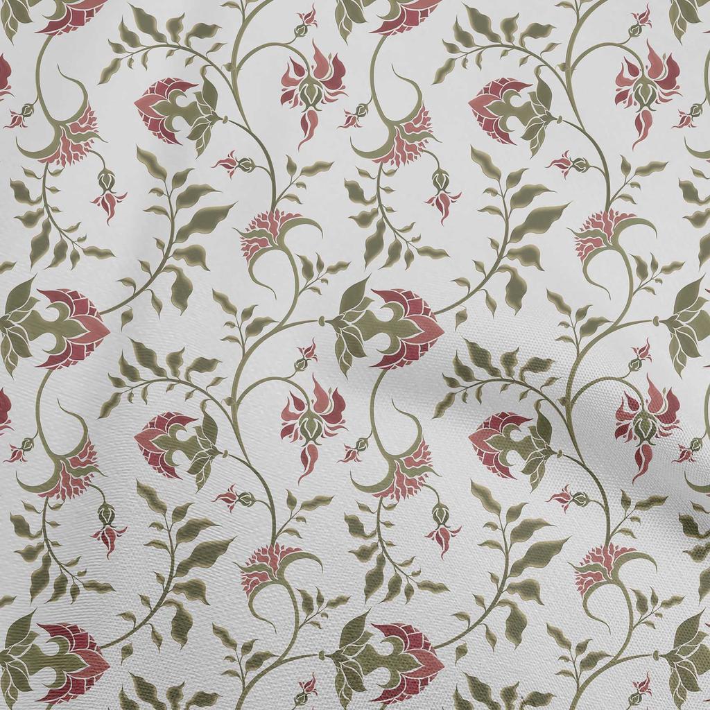 oneOone Хлопковая гибкая серая ткань Jacobean с цветочным рисунком для поделок, декоративная ткань, напечатанная во дворе, 40 дюймов