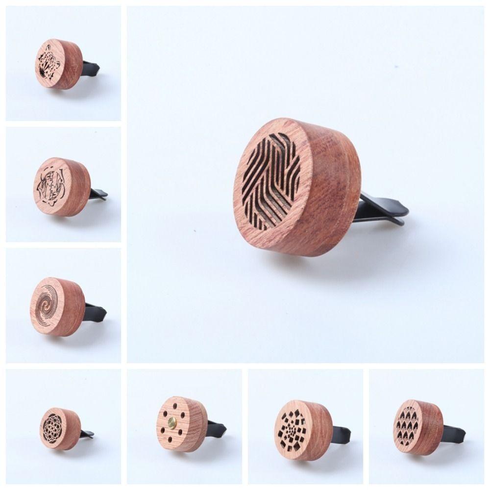 Carved Car Aromatherapy Clip Wooden Car Air Freshener Wooden Car Diffuser Car Air Freshener