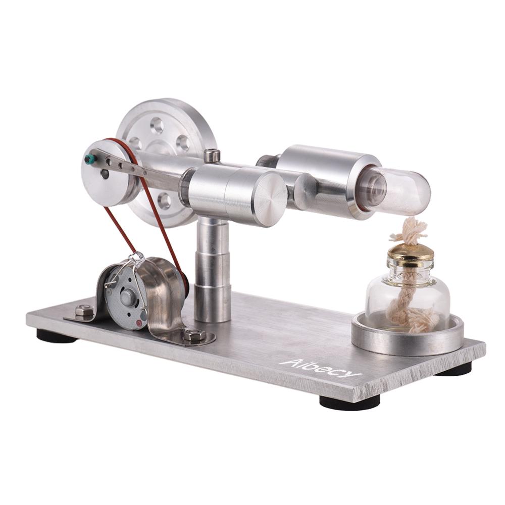 Aibecy Hot Air Stirling Engine Motor Model Electricity Power Generator with LED Physics Educational