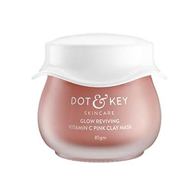 Dot & Key Glow Reviving Vitamin C Pink Clay Mask | Маска для лица для сияющей кожи | Устраняет пигментацию | Для женщин и мужчин | 85 г
