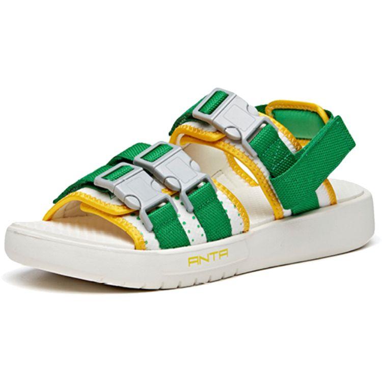 Anta Sprite Collaboration Пляжные спортивные тапочки мужские тапочки белые зеленые желтые 912036901-6