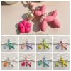 Acrylic Jelly Dog Key Chain Cute Puppy Keyring Creative Dog Balloon Keychain  Couple
