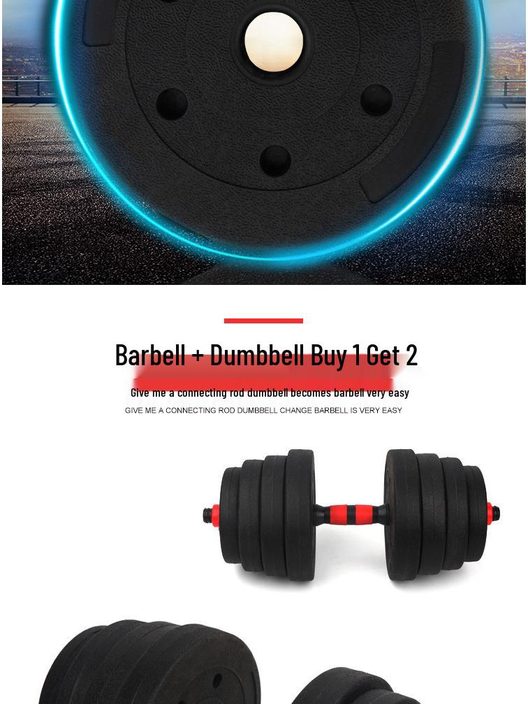 Adjustable Men’s Home Dumbbell & Barbell Set (10kg/20kg/30kg)