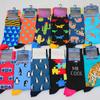 New Mens Sock Brand Cactus Panda Monkey Pattern Hip Hop Cool Socks for Men Winter Thick Long Skate Funny Socks Colorful